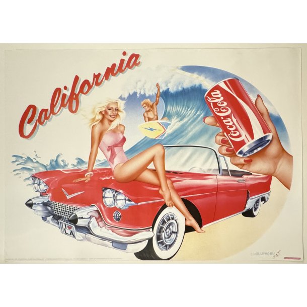 Original Plakat - Coca-Cola, California - Hollywood Art