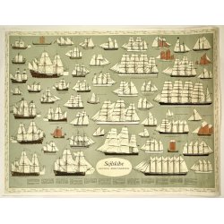 Original Plakat - Sejlskibe Igennem rhundreder