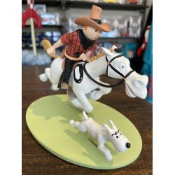Tintin Figur - Tintin p hest