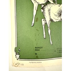 Original Plakat - Palroys Danske Jagttavle