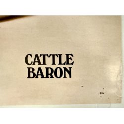 Original Plakat - Break The Dull Steak Habit, Cattle Baron