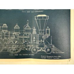 Original Plakat - Locomotives Of The Nineteenth Century