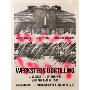 Original Vrksteds Udstilling Plakat