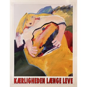 Original Leif Sylvester Plakat - Krligheden Lnge Leve