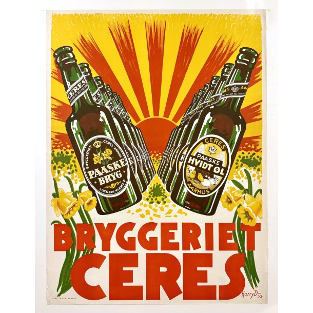 Original Plakat - Bryggeriet Ceres Aarhus 1932