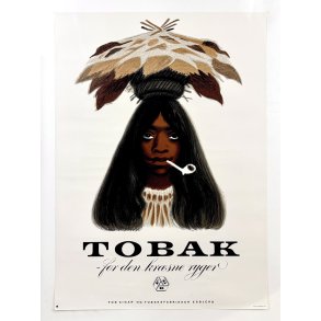 Original Plakat - Tobak - For Den Krsne Ryger