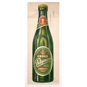 Original Plakat - Ceres Pilsner Flaske
