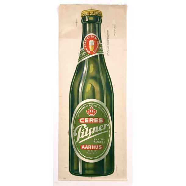 Original Plakat - Ceres Pilsner Flaske