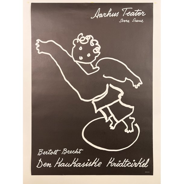 Original Aarhus Teater Plakat - Den Kaukasiske Kridtcirkel