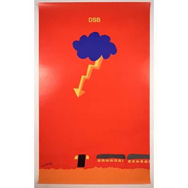 Original Per Arnoldi Plakat - DSB