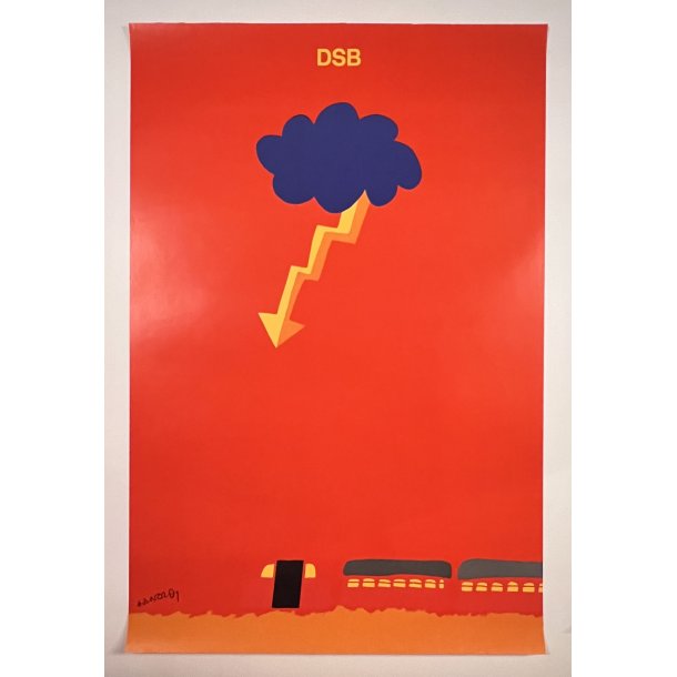 Original Per Arnoldi Plakat - DSB