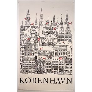 Original Jacob Sneum Plakat - Kbenhavn