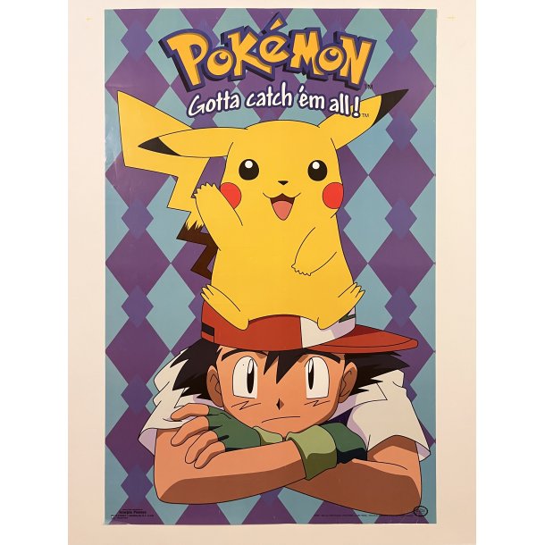 Original Pokmon Plakat fra 1999 - Gotta Catch 'Em All