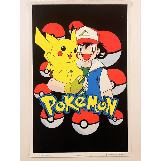 Original Pokemon Velour Plakat fra 1999