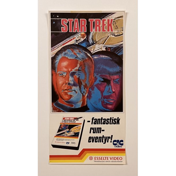 Original Star Trek Video Reklame Plakat