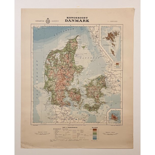Danmarks Kort fra 1963