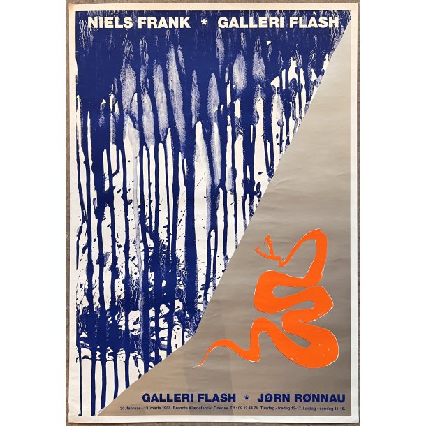 Galleri Flash Udstillings Plakat - Niels Frank &amp; Jrn Rnnau