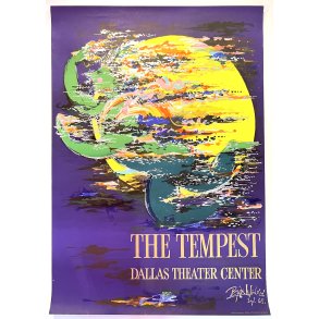 Original Vintage Plakat - The Tempest - Dallas Theater Center - Bj�rn Wiinblad 1965