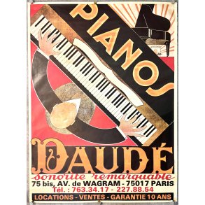 Original Plakat - Daude Pianos