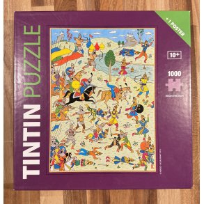 Brugt Tintin Puslespil - Slaget Ved Zilehroum - 1000 Brikker