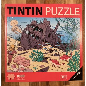 Brugt Tintin Puslespil - Enhjrningens Skrog - 1000 Brikker