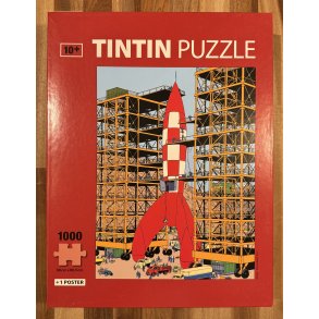 Brugt Tintin Puslespil - Raketten Ved Affyringsramper - 1000 Brikker