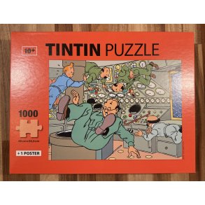 Brugt Tintin Puslespil - I Vgtls Tilstand - 1000 Brikker