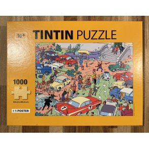 Brugt Tintin Puslespil - Bjvermose Afholder Rally - 1000 Brikker