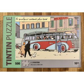 Brugt Tintin Puslespil - Bussen - 500 Brikker