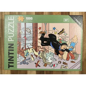 Brugt Tintin Puslespil - Haddock Snubler - 1000 Brikker