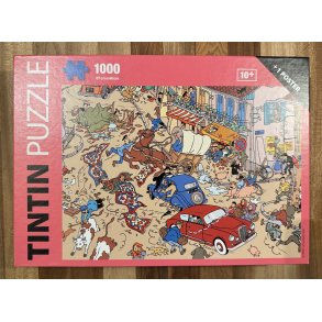 Brugt Tintin Puslespil - Uheld P Pladsen - 1000 Brikker
