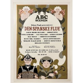 Origina ABC Revy Plakat - Den Spanske Flue