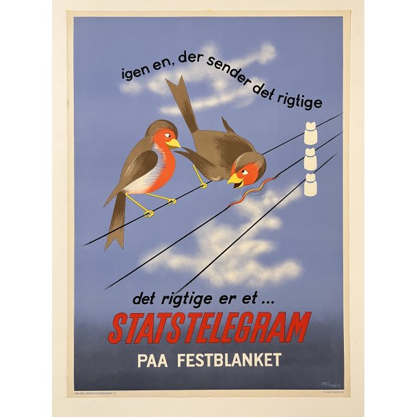 Original Plakat - det rigtige er et... Statstelegram