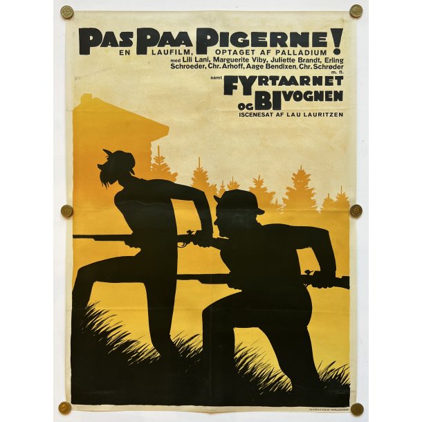 Pas Pigerne - Original Sven Brasch Plakat - Sven Brasch - FilmPlakaten.Com