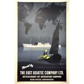 Original K Plakat - Travel By The East Asiatic Company LTD.