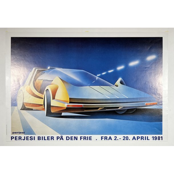 Original Plakat - Perjesi Biler P Den Frie