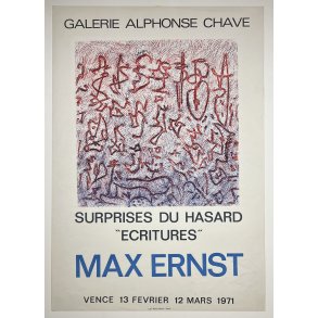 Original Plakat - Max Ernst, Galerie Alphonse Chave