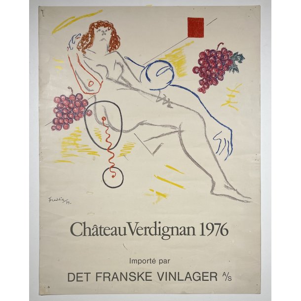 Original Plakat - Wilhelm Freddie, Chteau Verdignan