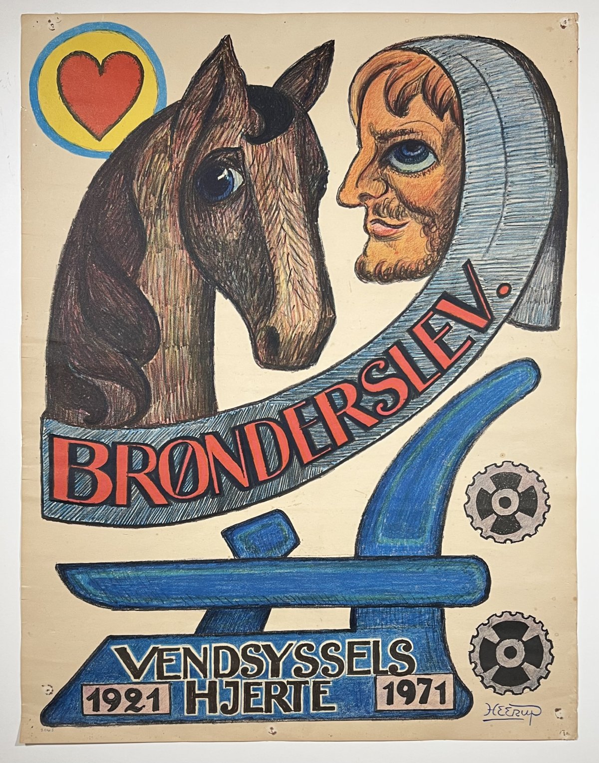 Original Plakat - Brønderslev, Vendsyssels Hjerte - Land & By - FilmPlakaten.Com