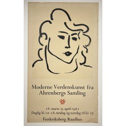 Original Plakat - Matisse, Moderne Verdenskunst fra Ahrenbergs Samling