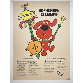 Original Plakat - Carlsberg Hof, Hofhunden Glammer