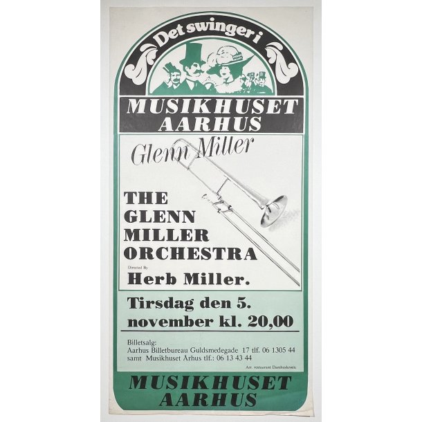 Original Plakat - The Glenn Miller Orchestra, Musikhuset Aarhus