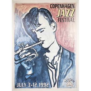 Original Knud Odde Plakat - Copenhagen Jazz Festival