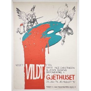 Original Plakat - Kvium, Vildt - Hndsigneret