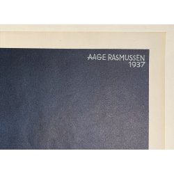 Original Aage Rasmussen Plakat - DSB Lyntogsplakat