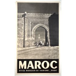 Original Vintage Plakat - Maroc, Rabat