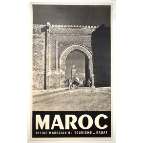 Original Vintage Plakat - Maroc, Rabat