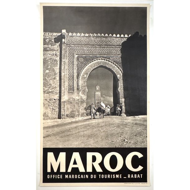 Original Vintage Plakat - Maroc, Rabat