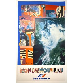 Original Vintage Plakat - Liberte, Air France