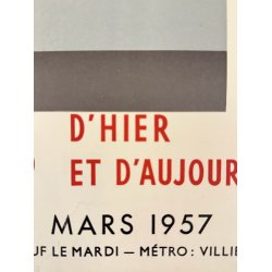 Original Vintage Plakat - Muse Cernuschi, Kimonos, Paris 1957